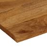 Live Edge Solid Wood Mango Table Top 100x80 cm - Hipomarket