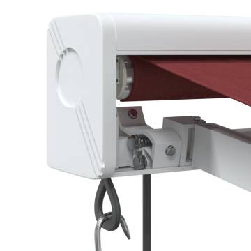 Automatic Retractable Awning Burgundy 500x300 cm | HipoMarket