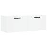 White Wall Cabinet 100x36.5cm - Stylish Storage Solution