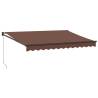 Manual Retractable Awning Brown 350x250 cm | Hipo Market