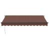 Manual Retractable Awning Brown 350x250 cm | Hipo Market