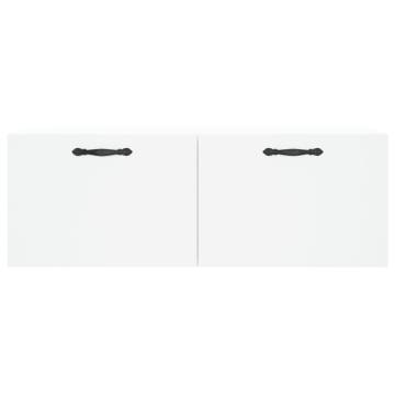 White Wall Cabinet 100x36.5cm - Stylish Storage Solution