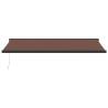 Manual Retractable Awning Brown 500x300 cm - UV Protection