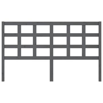 Grey Solid Wood Bed Headboard | Stylish & Sturdy Design