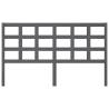 Grey Solid Wood Bed Headboard | Stylish & Sturdy Design