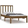 Honey Brown Solid Wood Pine Bed Frame 75x190 cm - HipoMarket