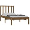 Honey Brown Solid Wood Pine Bed Frame 75x190 cm - HipoMarket