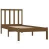 Honey Brown Solid Wood Pine Bed Frame 75x190 cm - HipoMarket