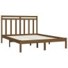 Honey Brown Solid Wood Bed Frame 160x200 cm - Timeless Design