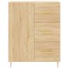 Highboard Sonoma Oak 69.5x34x180 cm - Stylish Engineered Wood