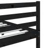 Black Solid Wood Bed Frame 75x190 cm - Small Single Design