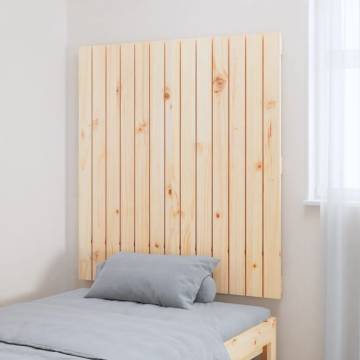 Elegant Solid Wood Pine Wall Headboard - 82.5x3x90 cm