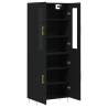 Stylish Highboard Black 69.5x34x180 cm - Durable Storage