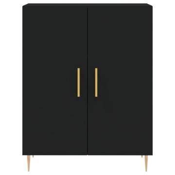 Stylish Highboard Black 69.5x34x180 cm - Durable Storage