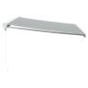 Retractable Awning Anthracite & White 4x3m - HipoMarket UK