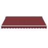 Manual Retractable Awning with LED - Burgundy - 400x300 cm