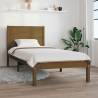 Bed Frame Honey Brown Solid Wood 75x190cm Small Single Colour honey brown Size 75 x 190 cm 