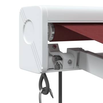 Automatic Retractable Awning Burgundy 400x300 cm | HipoMarket