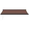 Manual Retractable Awning Brown 400x300 cm - UV Protection