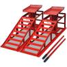 Car Repair Ramps - 2 pcs Red Steel | 2 Tonne Capacity