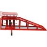 Car Repair Ramps - 2 pcs Red Steel | 2 Tonne Capacity