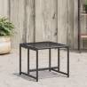 Garden Stools 4 Pcs Black Poly Rattan - Durable & Stylish