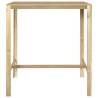 Stylish Bar Table - 110x60x110 cm Impregnated Pinewood