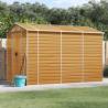 Light Brown Garden Shed - Galvanised Steel | HipoMarket UK