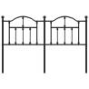 Metal Headboard Black 135 cm - Stylish & Sturdy Design