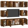 8 Piece Smoked Oak TV Cabinet Set | Modern & Stylish Furniture