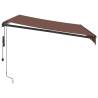 Brown Automatic Retractable Awning with LED - 300x250 cm