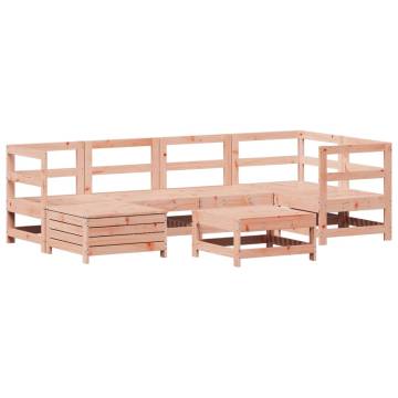 7 Piece Garden Sofa Set - Solid Douglas Fir | HipoMarket