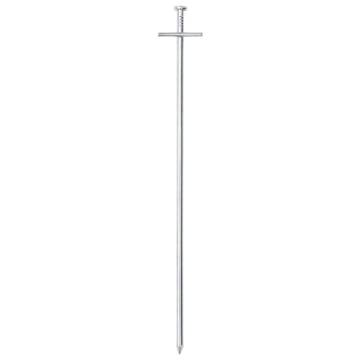 24 Galvanised Steel Tent Pegs - 29.5 cm, Heavy-Duty, Durable