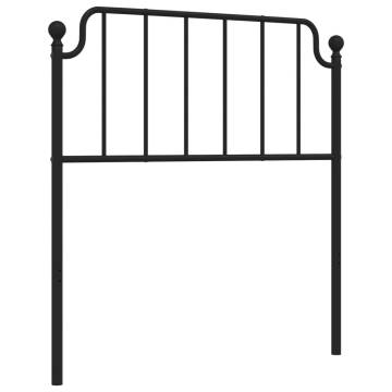 Metal Headboard Black 90 cm | Stylish & Sturdy Design