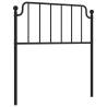 Metal Headboard Black 90 cm | Stylish & Sturdy Design