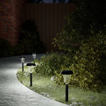 12 pcs Solar Pathway Lights with Ground Spikes - White | Hipo Market