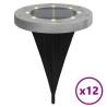 Solar Ground Lights - Outdoor 12 pcs Warm White | HipoMarket