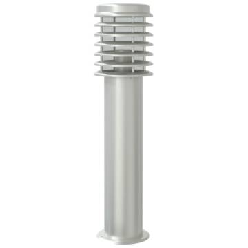 Outdoor Floor Lamp Silver 60 cm Stainless Steel - Hipomarket