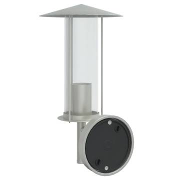 Outdoor Wall Light - Silver Stainless Steel | HipoMarket