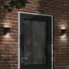 Outdoor Wall Lights 2pcs - Black Die-cast Aluminium