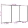 Foldable Magnetic Whiteboard 180x100 cm - Aluminium Frame | HipoMarket