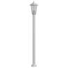 Stylish Outdoor Floor Lamp Silver 120 cm - Weatherproof & Durable