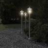 Stylish Outdoor Floor Lamp Silver 120 cm - Weatherproof & Durable