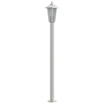 Stylish Outdoor Floor Lamp Silver 120 cm - Weatherproof & Durable