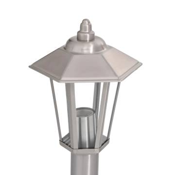 Stylish Outdoor Floor Lamp Silver 120 cm - Weatherproof & Durable