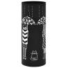 Stylish Black Steel Umbrella Stand for Women | HipoMarket