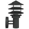 Outdoor Wall Lights 2pcs in Black Stainless Steel | HipoMarket