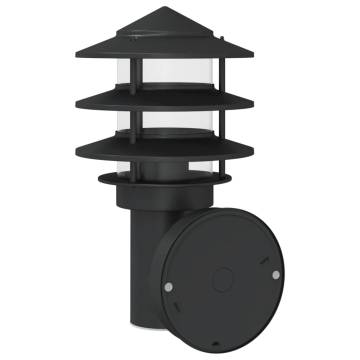 Outdoor Wall Lights 2pcs in Black Stainless Steel | HipoMarket