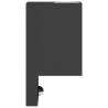 Outdoor Wall Light with Sensor - Black Die-cast Aluminium