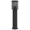 3pcs Black Outdoor Floor Lamps - 60 cm Stainless Steel